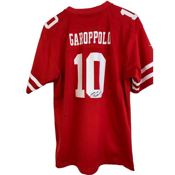 Youth XL 16/20 Nike NFL San Francisco 49ers Red Garoppolo #10 Jersey 8316 GUC - Picture 1 of 8